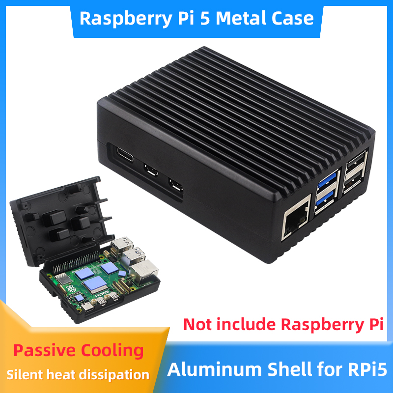 Pi 5 Case - Raspberry Pi 5 Aluminum Case Armored