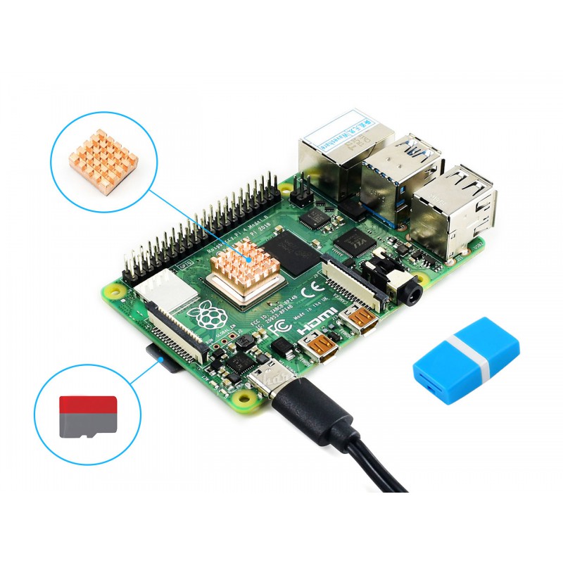 Raspberry Pi 4 Model B Starter - đánh giá và giá Pi Power Supply