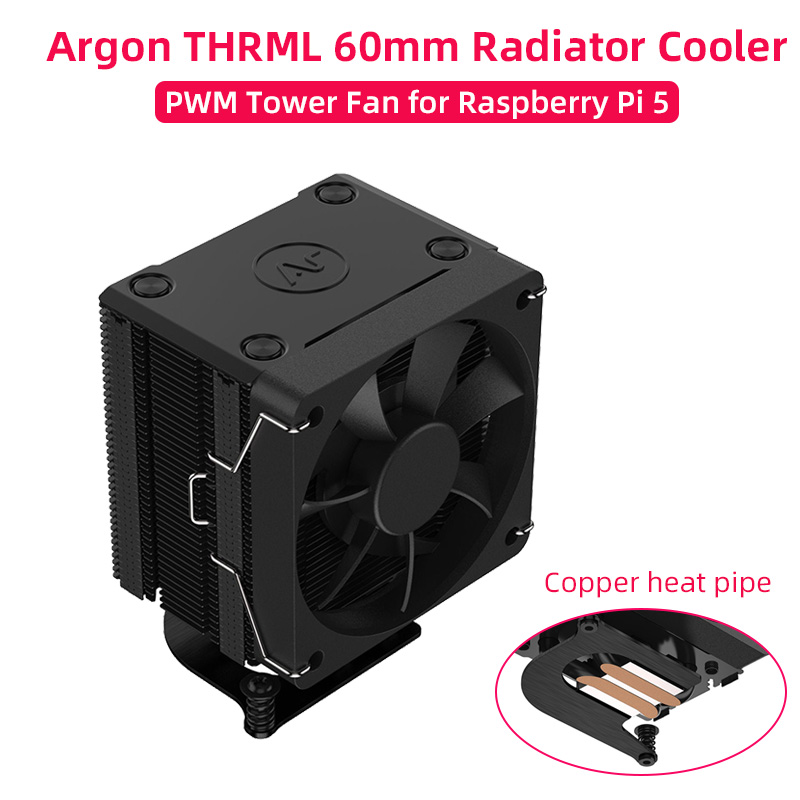 Raspberry Pi 5 Argon THRML 60m - đánh giá và giá Pi Cooler