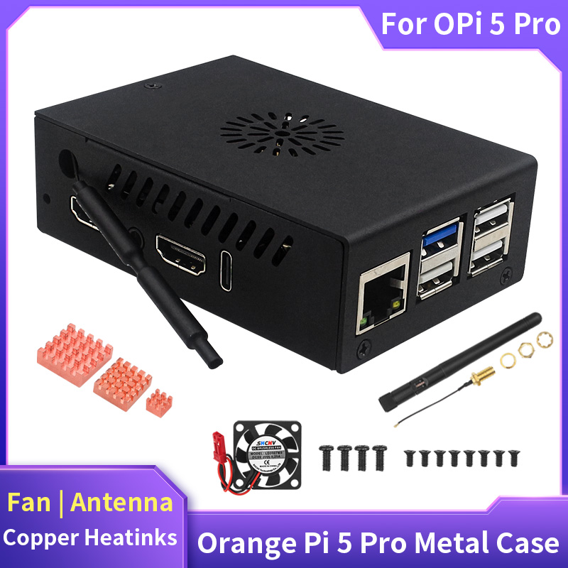 Orange Pi 5 Pro Case Metal She - đánh giá và giá Pi Power Supply