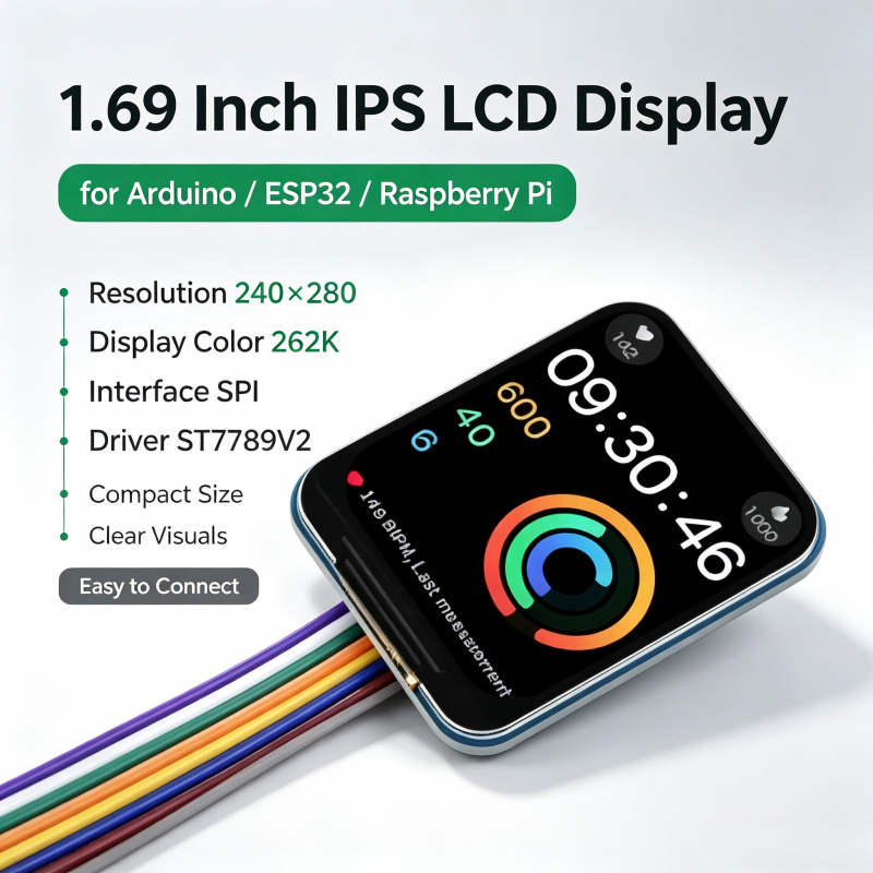 1.69 Inch IPS LCD Module ST778 - đánh giá và giá Pi Zero