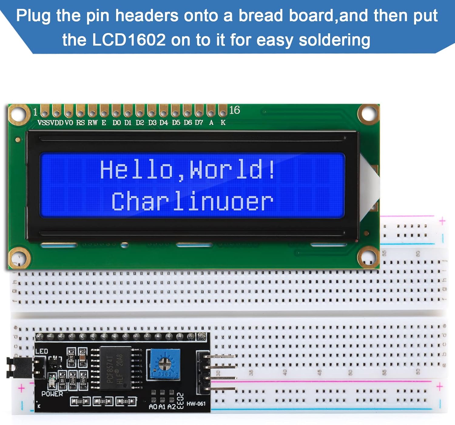 1Set 1602 LCD 20*4 Blue Screen - đánh giá và giá Pi Display