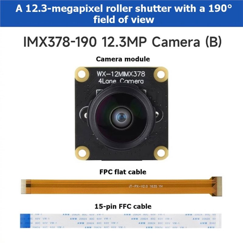 IMX378-190 12.3MP Camera Fishe - đánh giá và giá Pi Camera Module